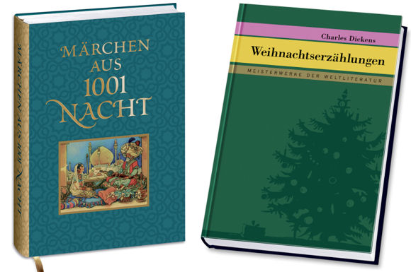 Lies mal wieder: Charles Dickens Weihnachtserzählungen sowie die Märchen aus 1001 Nacht sind fabelhafte Geschenkideen zu Weihnachten.