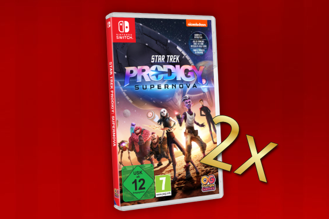 Gewinnen Sie hinter dem 2. Türchen unseres Adventskalender Gewinnspiels eines von 2 Spielen "Star Trek Prodigy: Supernova" für Nintendo Switch.