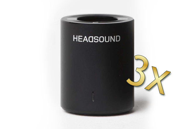 Gewinnen Sie hinter dem 3. Türchen unseres Advents-Shopping.de Adventskalender Gewinnspiels heute einen von 3 Bluetooth Lautsprechern HEADSOUND tube.