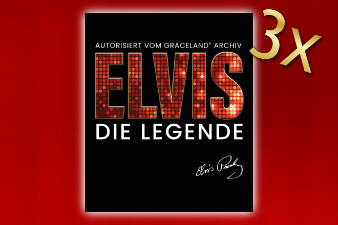 Heute verlosen wir hinter dem 9. Türchen unseres Adventskalender Gewinnspiels 3 Bücher "Elvis - Die Legende".