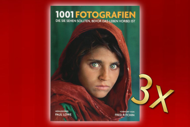 Gewinnen Sie hinter dem 18. Türchen unseres Adventskalender Gewinnspiels eines von 3 Büchern "1001 Fotografien: die Sie sehen sollten, bevor das Leben vorbei ist."
