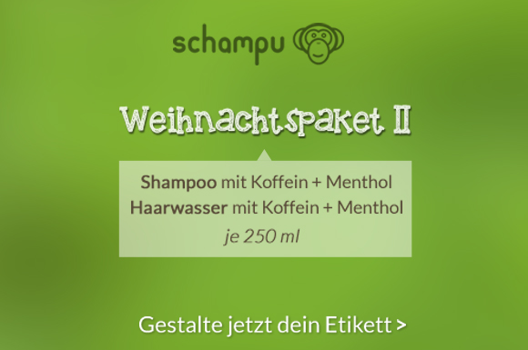 Das Weihnachtspaket 2 von Schampu ist erfrischend, herb und einfach männlich.