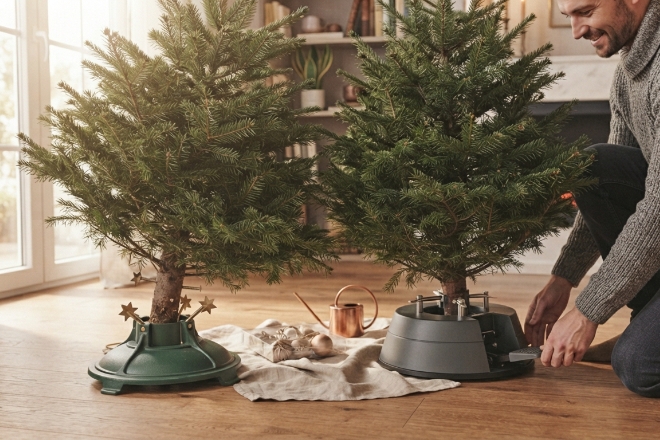 Welcher Christbaumständer hält meinen Weihnachtsbaum optimal? Wir vergleichen Funktionsweisen und Designs.