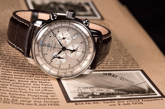 Graf Zeppelin revolutionierte die Luftfahrt. Der gleichnamige Chronograph fängt mit seinem Design den Zeitgeist von damals ein.