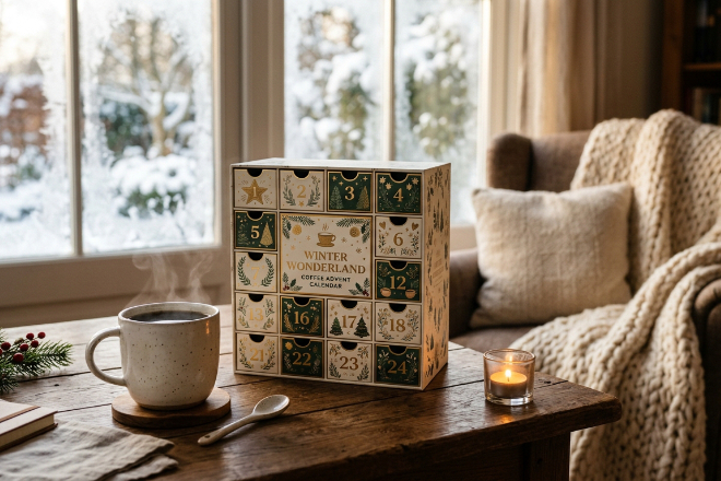 Aromatischer Start in den Tag: Kaffee-Adventskalender verwandeln die morgendliche Auszeit im Dezember in eine kleine Entdeckungsreise.