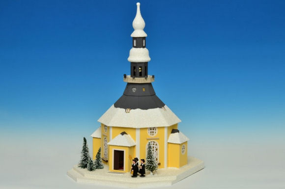 Lichterhaus Seiffener Kirche mit Kurrende von Erzgebirgische Lichterhäuser Birgit Uhlig