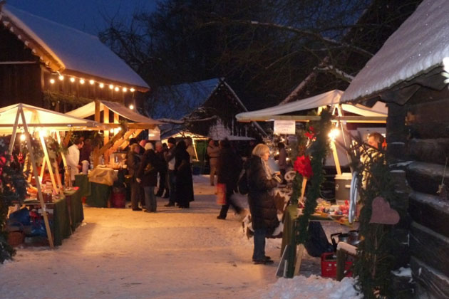 Traumhafte Spreewaldweihnacht im Freilandmuseum Lehde