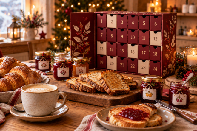 Von Beerenklassikern bis zu Festtagskreationen: Fruchtige Adventskalender machen die Morgenstunden im Dezember zum Genussmoment.