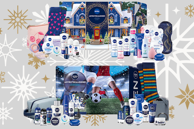 Beide NIVEA Adventskalender sind exklusiv über AMAZON erhältlich.
